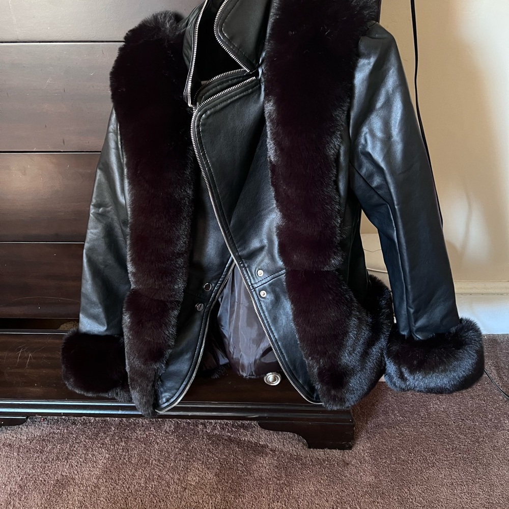 Faux leather jackets